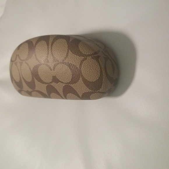 Women's Coach Sunglasses Case; Brown and Tan Monogrammed CC's; One Size - Picture 3 of 10